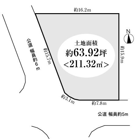 Compartment figure. Land price 28.8 million yen, Land area 211.32 sq m