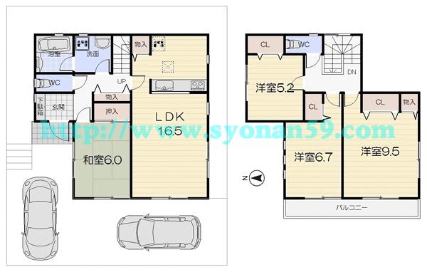 Floor plan. 28,900,000 yen, 4LDK, Land area 132.03 sq m , Building area 102.86 sq m floor plan