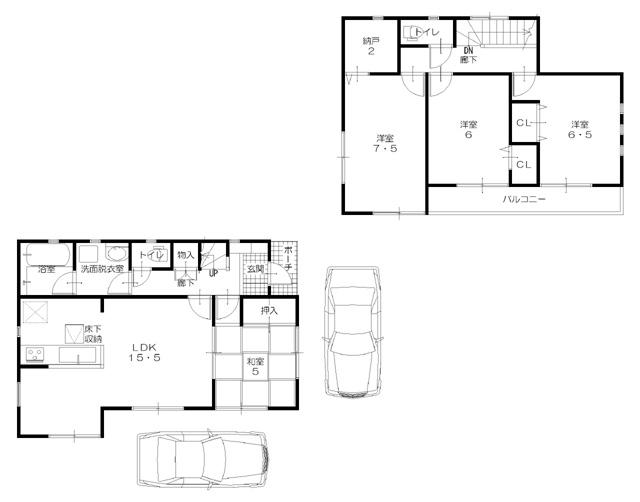 Floor plan. 24,800,000 yen, 4LDK + S (storeroom), Land area 110.01 sq m , Building area 95.17 sq m