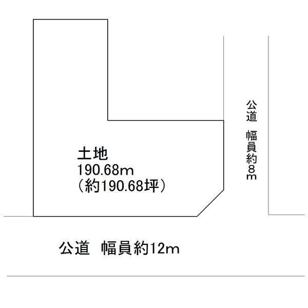 Compartment figure. Land price 37,800,000 yen, Land area 190.68 sq m