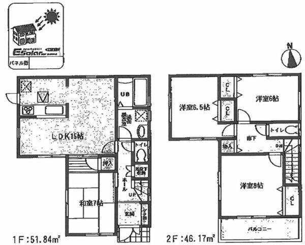 Floor plan. 29,800,000 yen, 4LDK, Land area 114.08 sq m , Building area 98.01 sq m