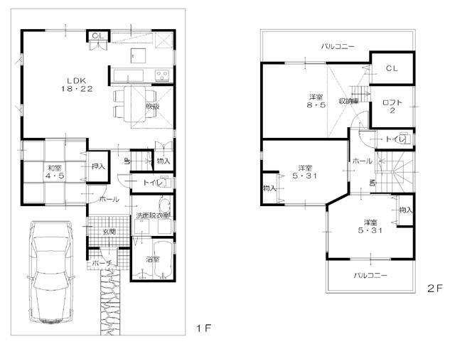 Floor plan. 31,260,000 yen, 4LDK, Land area 97.66 sq m , Building area 96.79 sq m