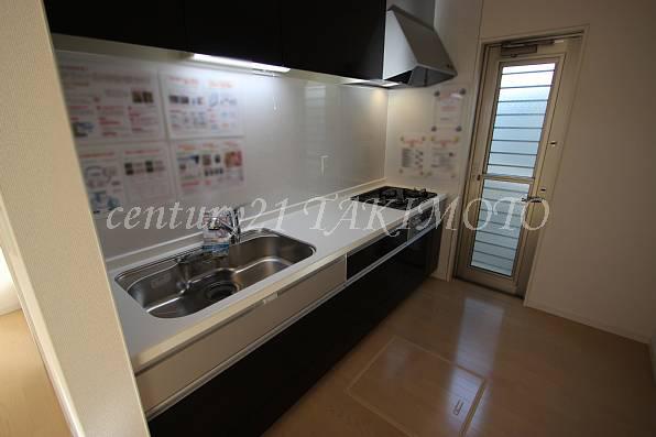 Kitchen. There is also a back door and a separate type of kitchen!