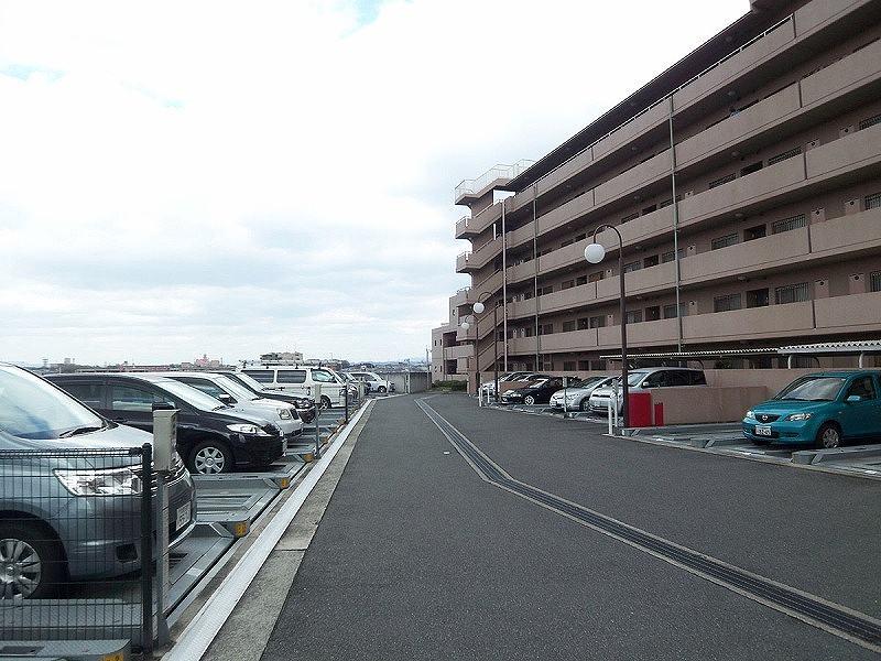 Parking lot. Common areas