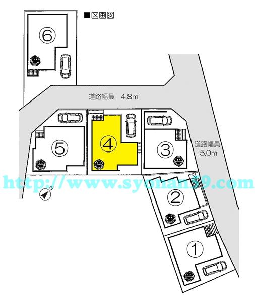 Compartment figure. 22,800,000 yen, 4LDK, Land area 90 sq m , Building area 94.36 sq m compartment view