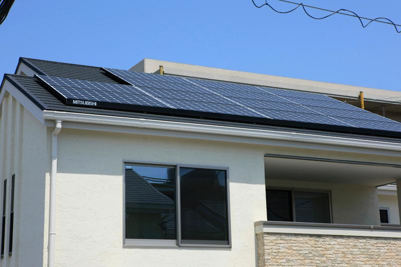 Standard equipped with a solar power system