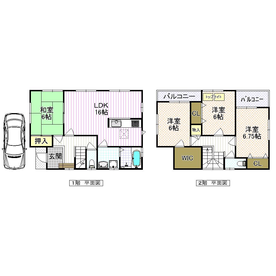 Floor plan. (No. 1 point), Price 27,800,000 yen, 4LDK, Land area 100 sq m , Building area 103.92 sq m