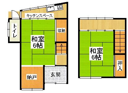 Floor plan. 3.98 million yen, 1K + S (storeroom), Land area 28.42 sq m , Building area 35.46 sq m