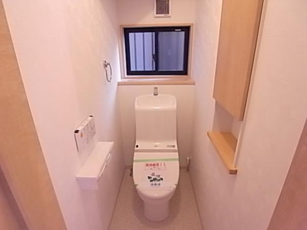 Toilet. Bright, easy-to-use toilet