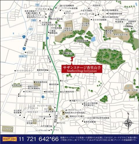 Local guide map.  ■ Peripheral map ■ 