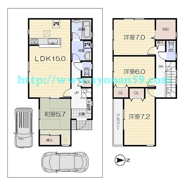 Floor plan. 27,900,000 yen, 4LDK, Land area 100.01 sq m , Building area 97.19 sq m floor plan