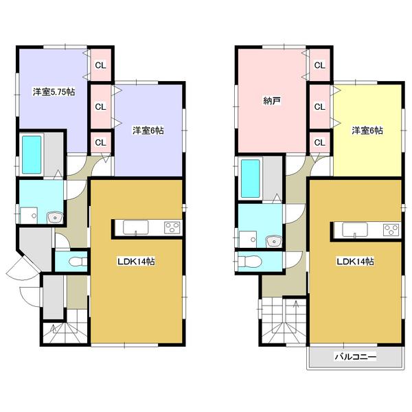 Floor plan. 31.5 million yen, 3LDK, Land area 182.55 sq m , Building area 129.19 sq m