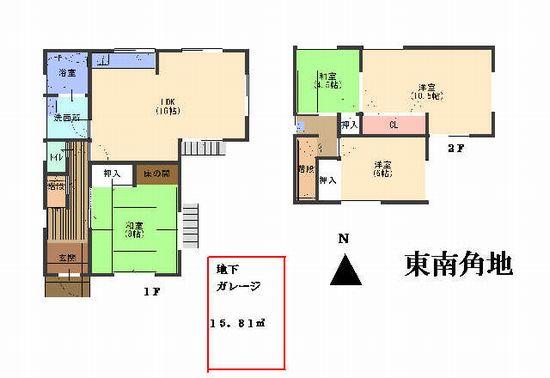 Floor plan. 21,374,000 yen, 4LDK, Land area 194.85 sq m , Building area 107.74 sq m