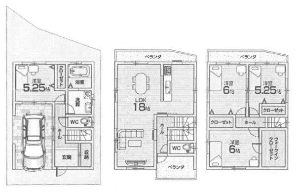 Floor plan. 26,800,000 yen, 4LDK, Land area 65.79 sq m , Building area 114.21 sq m
