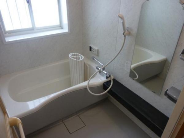 Bathroom. Bathroom with handrail.  Because the large size comfortable bath time