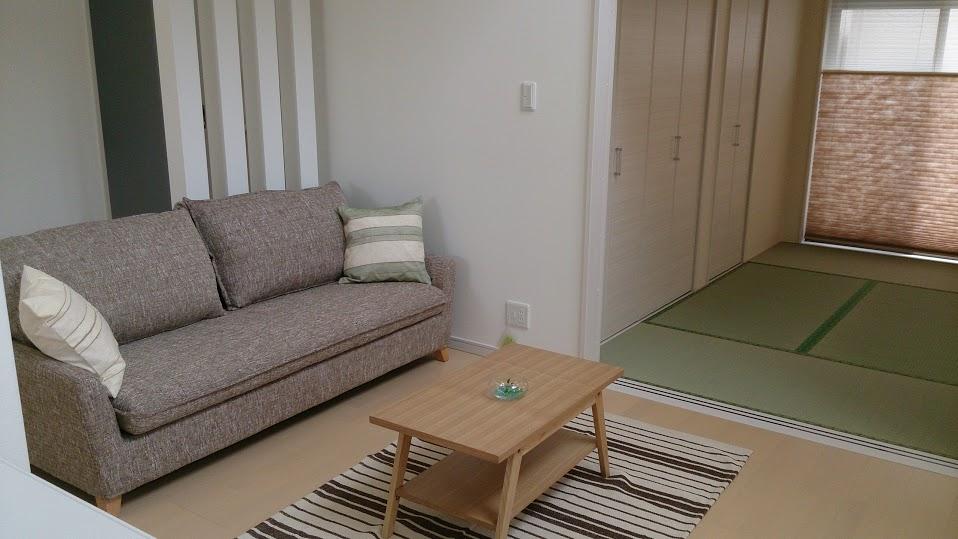 Living. Large living, Living + Japanese-style room, Please tell your choice, such as a living room stairs.