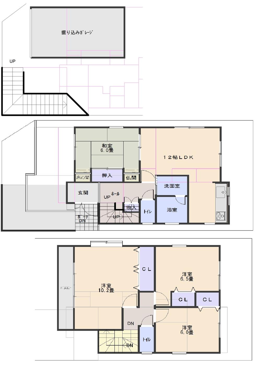 Floor plan. 21 million yen, 4LDK, Land area 104.26 sq m , Building area 117.63 sq m