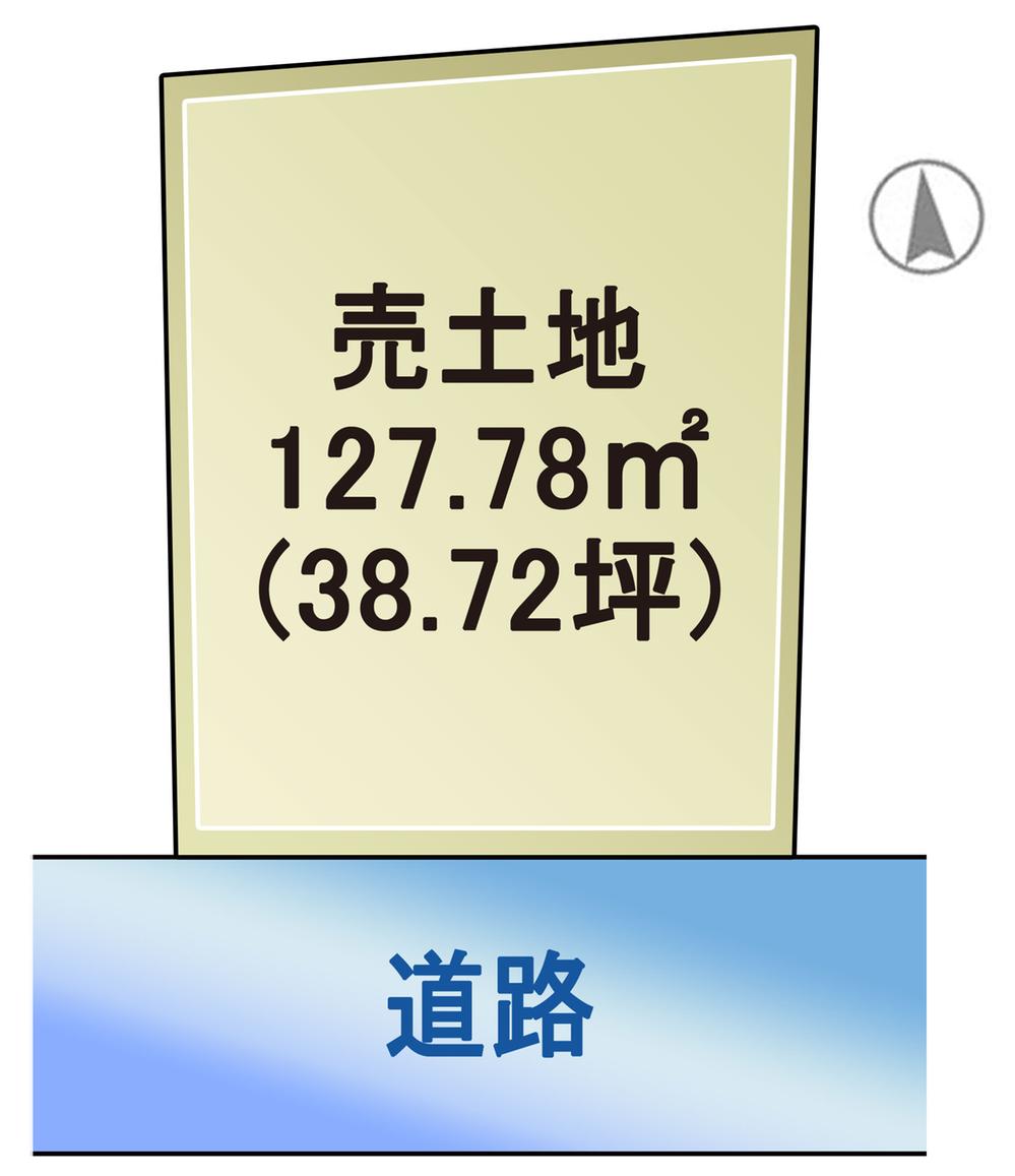 Compartment figure. Land price 18 million yen, Land area 127.78 sq m