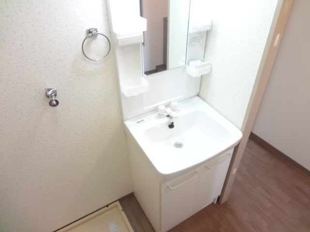 Washroom. Independent wash basin, Indoor washing machine wash room of the yard