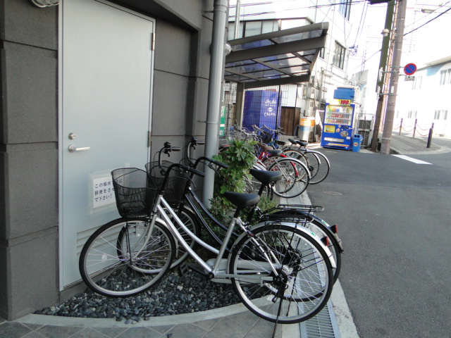 Other common areas. Bicycle parking lot for the tenants on site