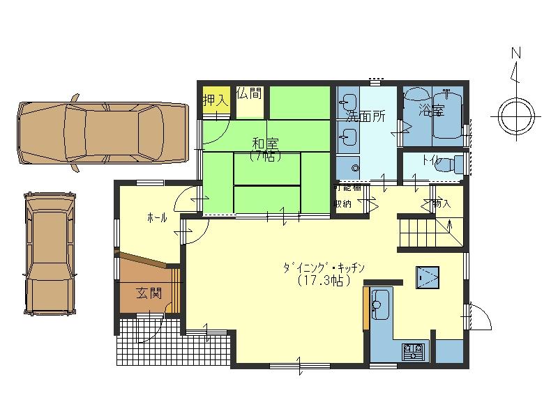Floor plan. 36,800,000 yen, 5LDK + S (storeroom), Land area 133.22 sq m , Building area 123.17 sq m 1 floor