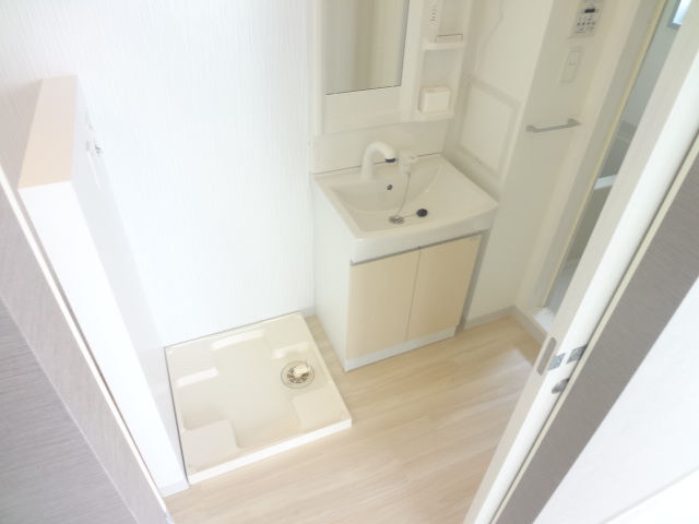 Washroom. There door independently wash basin wash room of shampoo dresser