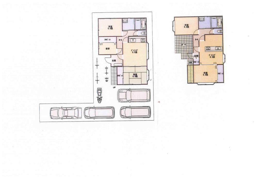 Floor plan. 23.8 million yen, 5LLDDKK, Land area 167.31 sq m , Building area 112.59 sq m
