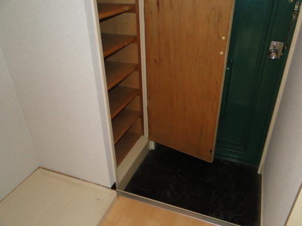 Entrance. It is at the door is equipped with a shoe box.