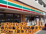 Convenience store. 550m to Seven-Eleven like (convenience store)