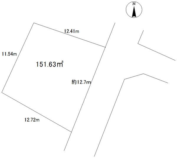 Compartment figure. Land price 22,900,000 yen, Land area 151.63 sq m