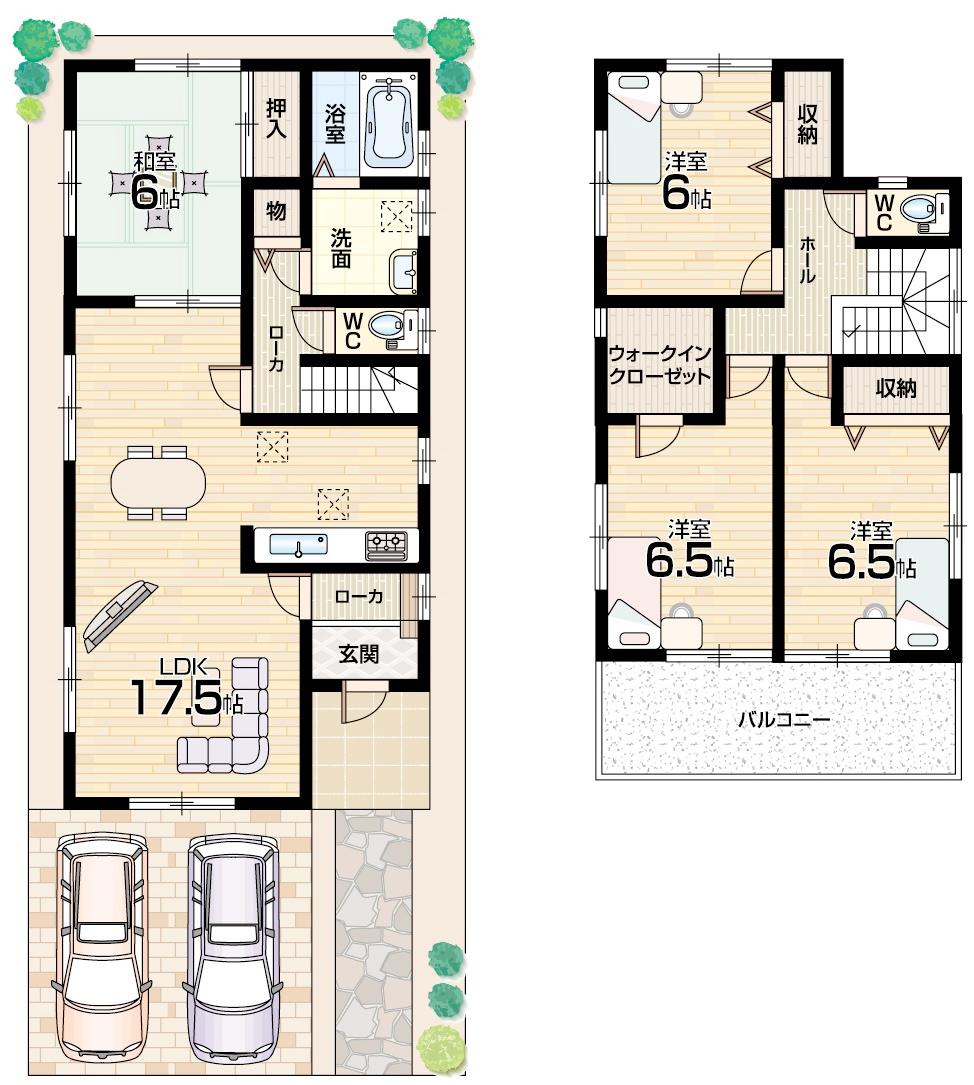 Floor plan. (No. 2 locations), Price 31,800,000 yen, 4LDK+S, Land area 130.91 sq m , Building area 103.5 sq m