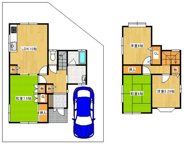 Floor plan. 29,800,000 yen, 4LDK, Land area 100.05 sq m , Building area 84.64 sq m