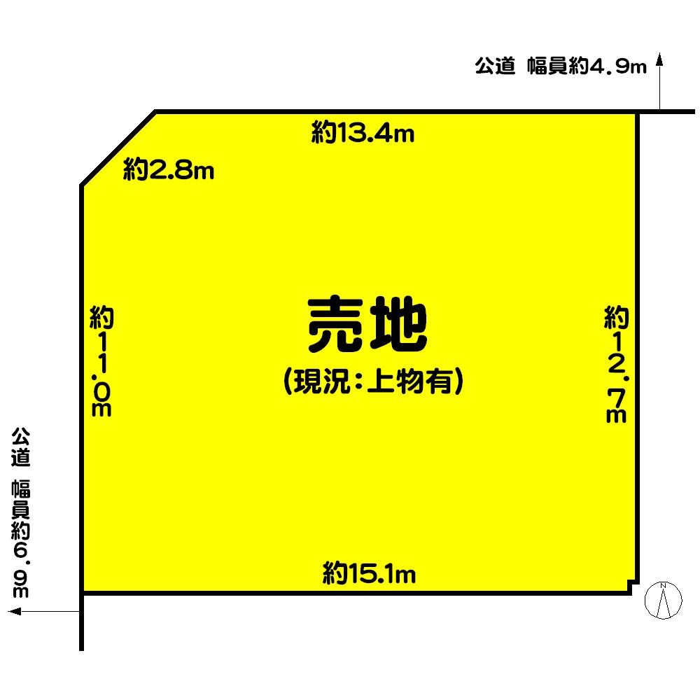 Compartment figure. Land price 24,800,000 yen, Land area 199.68 sq m