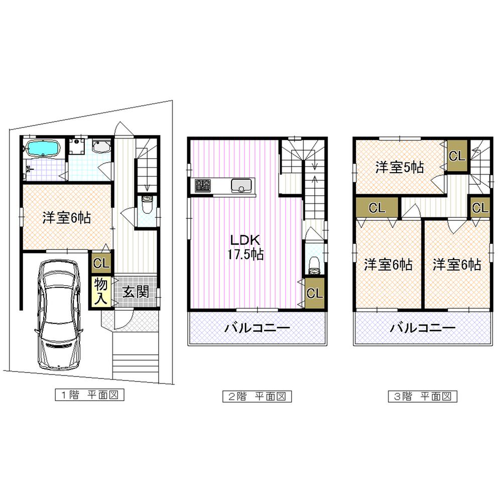 Floor plan. 21,800,000 yen, 4LDK, Land area 69.5 sq m , Building area 113.03 sq m