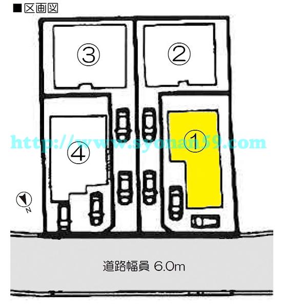 Compartment figure. 34,300,000 yen, 4LDK, Land area 124.14 sq m , Building area 96.79 sq m compartment view