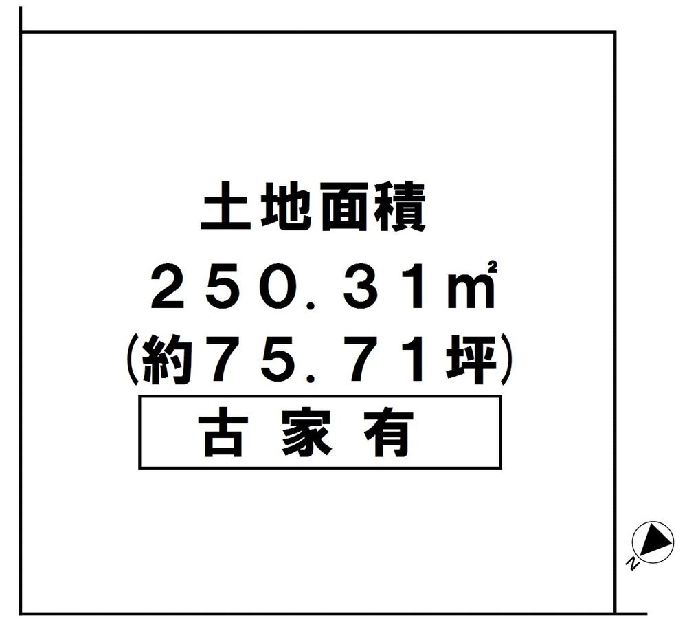 Compartment figure. Land price 32,800,000 yen, Land area 250.31 sq m