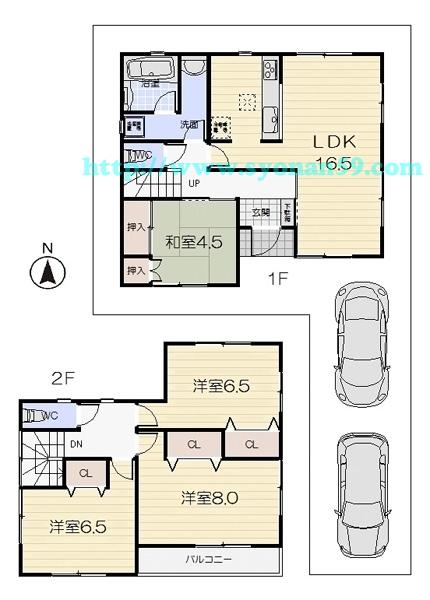 Floor plan. 23.8 million yen, 4LDK, Land area 128.09 sq m , Building area 98.41 sq m floor plan