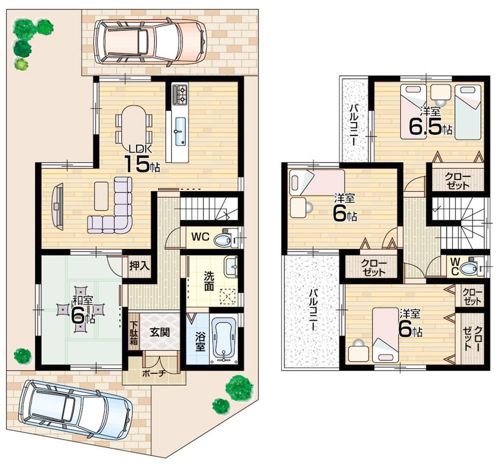 Floor plan. 31,800,000 yen, 4LDK, Land area 118.47 sq m , Building area 94.77 sq m 1 issue areas