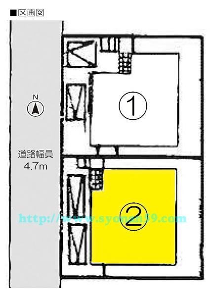 Compartment figure. 28,900,000 yen, 4LDK, Land area 132.56 sq m , Building area 106.11 sq m compartment view