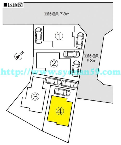 Compartment figure. 28.8 million yen, 4LDK, Land area 136.99 sq m , Building area 96.39 sq m compartment view