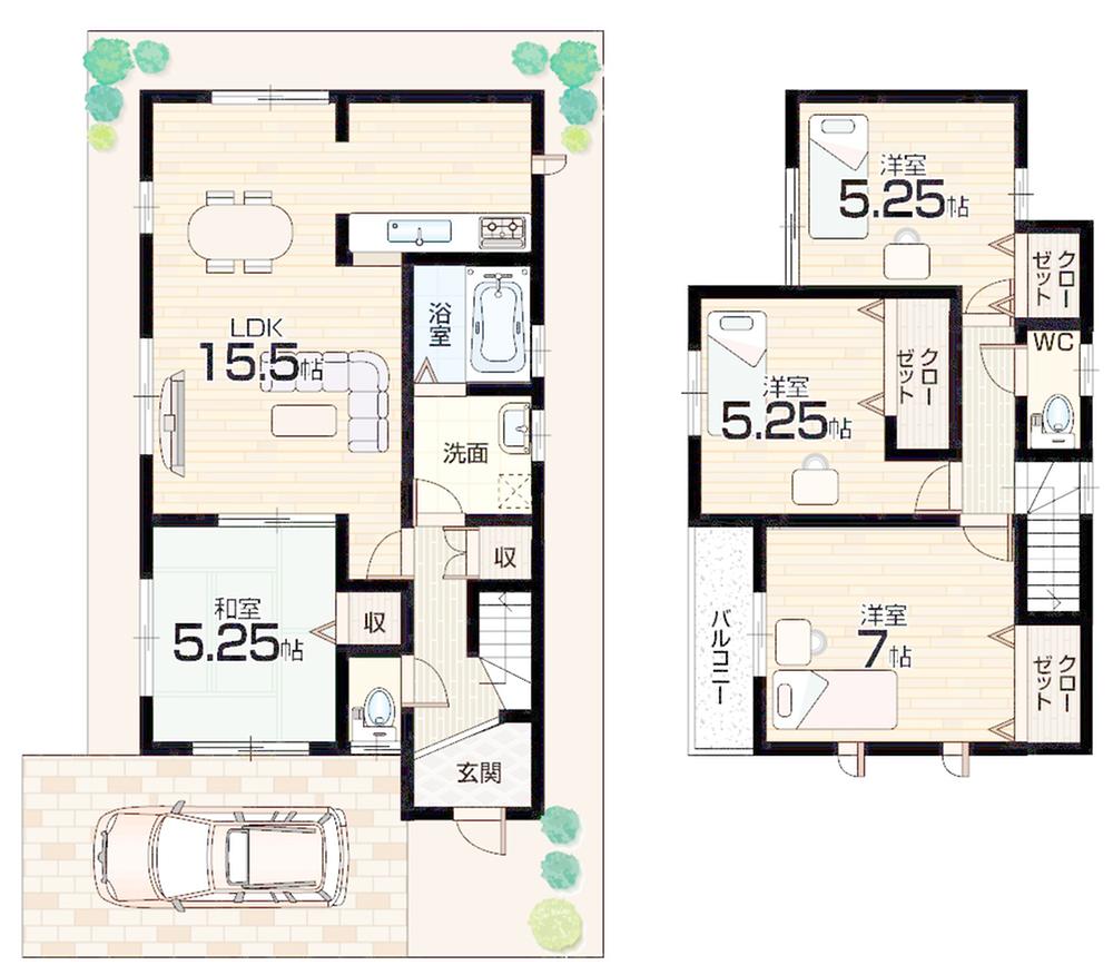 Floor plan. 1600m JR Gakkentoshisen to Nagao Station "Nagao Station" the nearest station!
