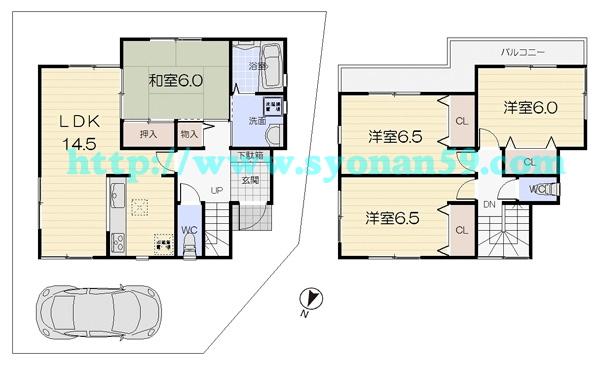 Floor plan. 23.8 million yen, 4LDK, Land area 90 sq m , Building area 93.96 sq m floor plan