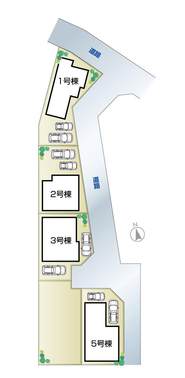 The entire compartment Figure. All five House of condominiums!