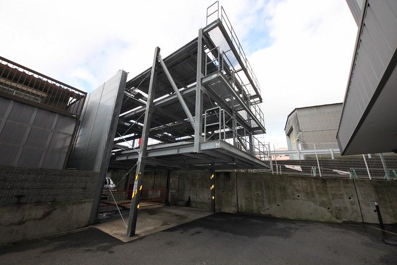 Parking lot. Common areas