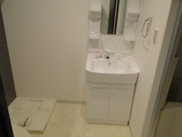 Washroom. There is a separate wash basin and an indoor laundry bread to dressing room