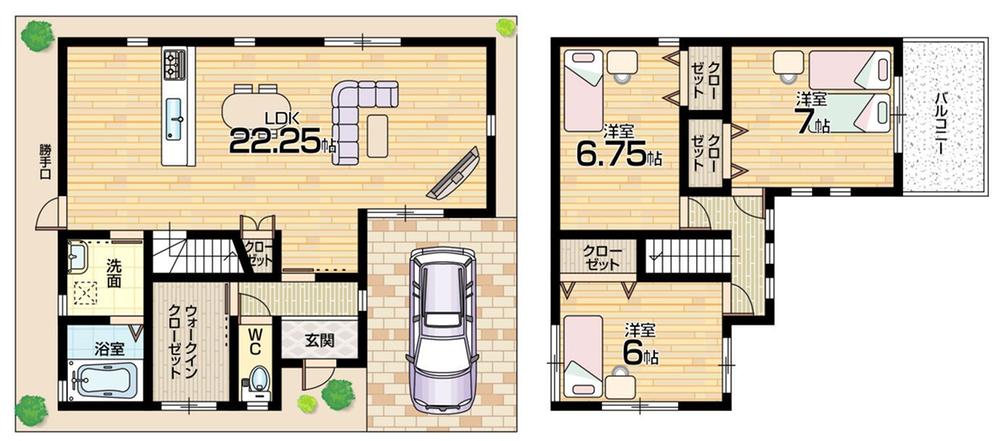 Floor plan. 33,800,000 yen, 3LDK, Land area 105.77 sq m , Building area 90.31 sq m floor plan