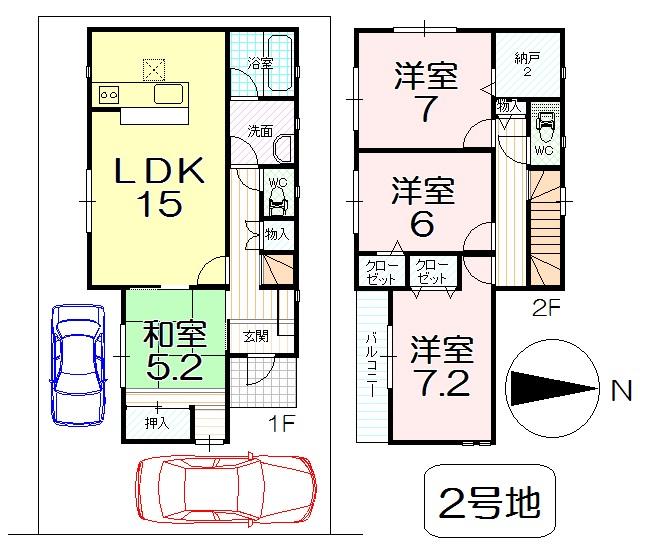 Floor plan. 27,900,000 yen, 4LDK+S, Land area 100.01 sq m , Building area 97.19 sq m
