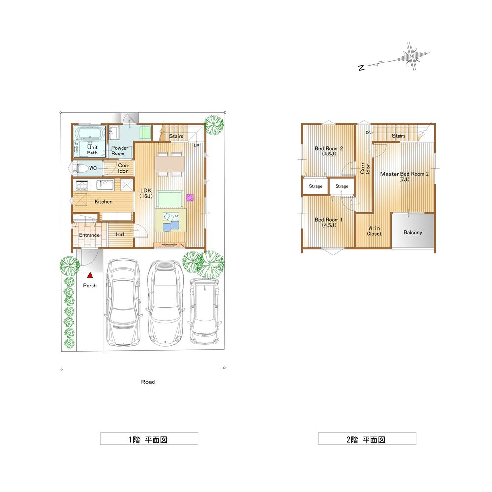 Floor plan. 26,800,000 yen, 4LDK, Land area 102.41 sq m , Building area 86.94 sq m plan example (3LDK)