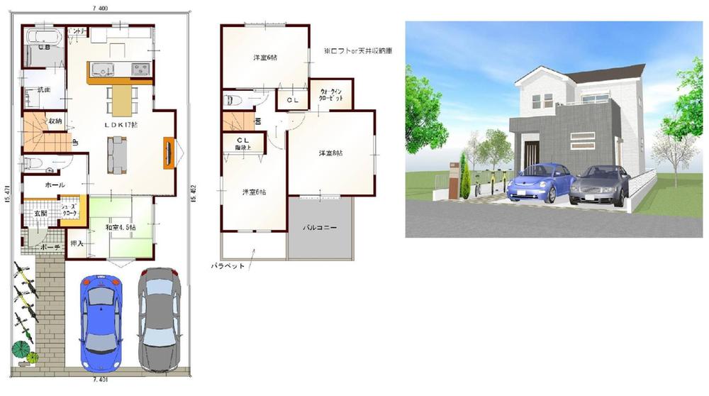 Other building plan example. Building plan example (C No. land)