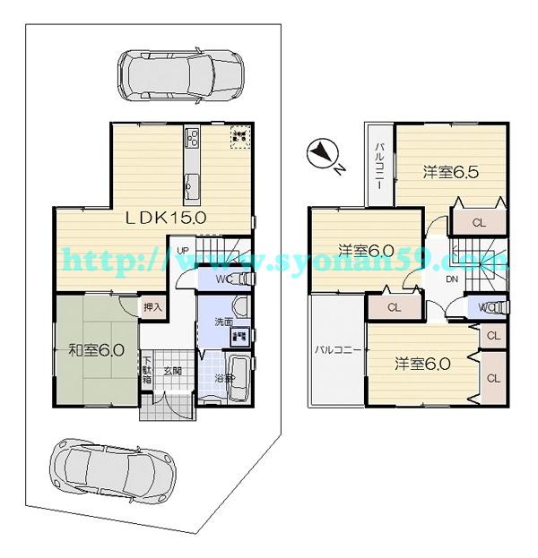 Floor plan. 31,800,000 yen, 4LDK, Land area 118.47 sq m , Building area 94.77 sq m floor plan